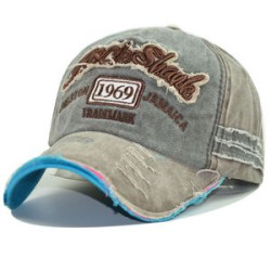 Unisex Cotton Baseball Cap - Distressed