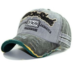 Unisex Cotton Baseball Cap - Distressed