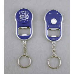 Bottle Opener and Flashlight Keychain