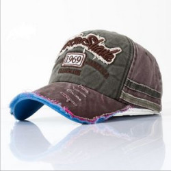 Vintage Distressed 6 Panel Baseball Cap