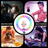 Tripod RGB LED Ring Light With Mirror