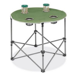 Folding Table with Cup Holders