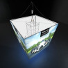 360 Angle Hanging Light Box Display - 240L