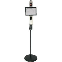 Infrared Thermometer with Automatic Sanitizer Dispenser