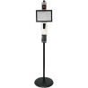 Infrared Thermometer with Automatic Sanitizer Dispenser