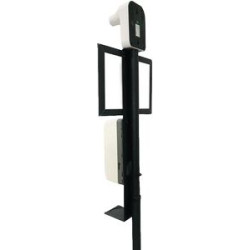 Infrared Thermometer with Automatic Sanitizer Dispenser