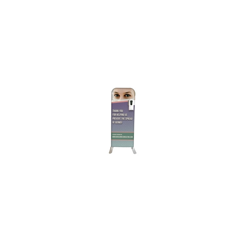 Double Sided Wave Sanitizer Display Stand - Side Mount