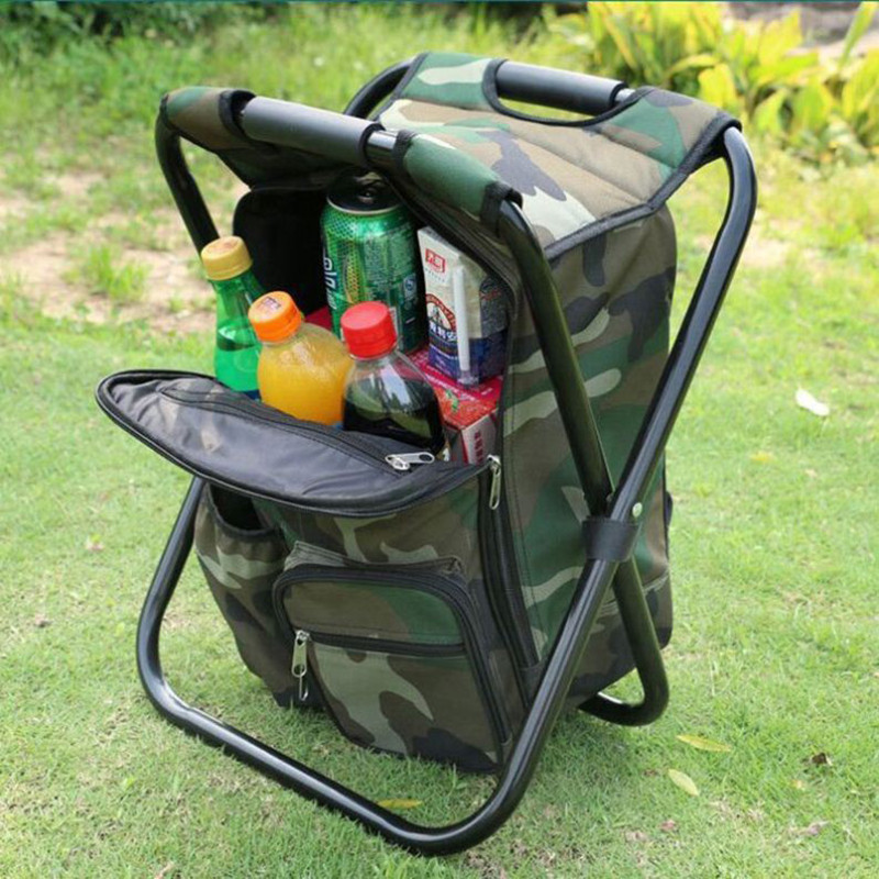 Portable Chair with Cooler Bag