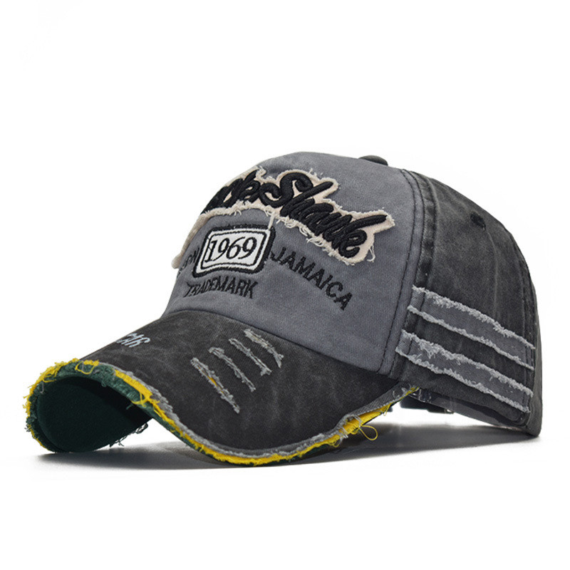 Unisex Cotton Baseball Cap - Distressed