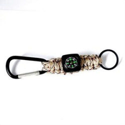 Paracord Compass Keychain