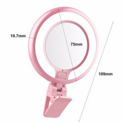 Rechargeable Clip On Makeup Mirror - Cell Phone