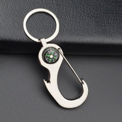 Bottle Opener/Compass Key Chain
