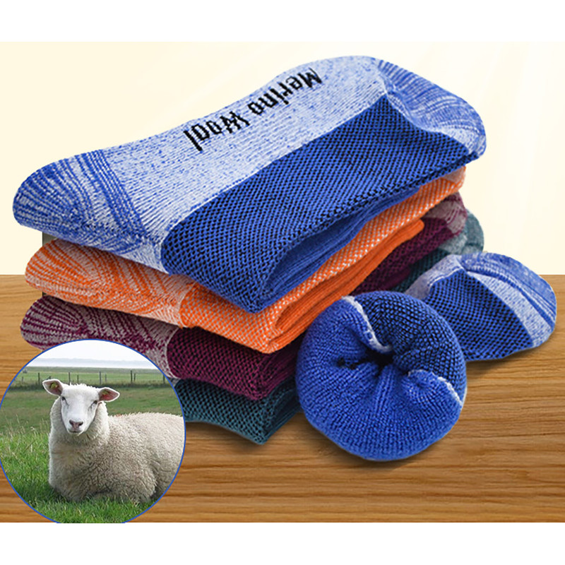 Custom Woven 50% Merino Wool Socks