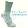 Custom Woven 50% Merino Wool Socks