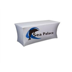 6ft Supreme Fit Curve Table Throw - Front Panel