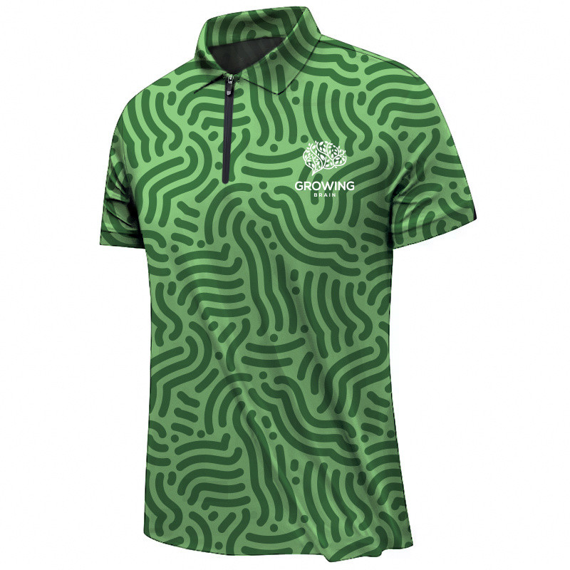 Sublimated Zip Polo T-shirt