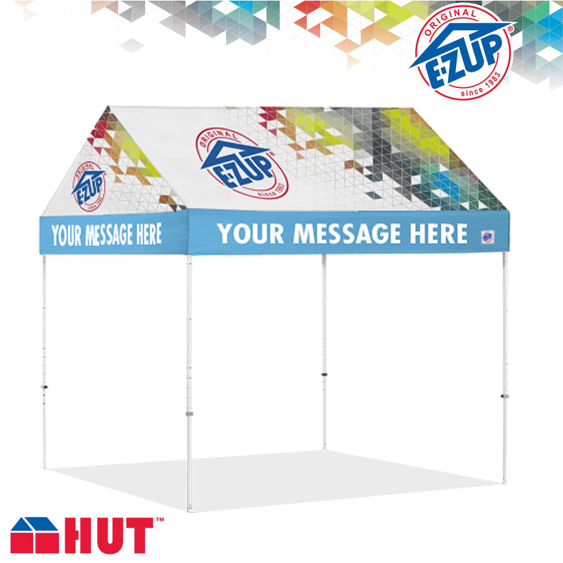 Hut™ Full Bleed Digital Professional Tent w/Steel Frame (10' x 10')