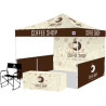 Pyramid™ Instant Shelter® Bundle 6 w/Digital Print Top, Table Cover, Sidewall, Railskirts & Chair