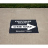 17" Floor Decal Square w/Custom Image