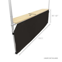Canopy Countertop 10' Kit 36"H Sq/End Leg