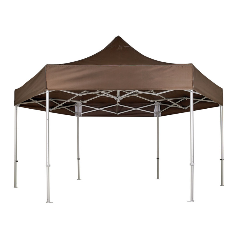 HUB™ 15' Hexagon Digital Print Professional Tent w/Aluminum Frame