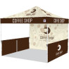 Pyramid™ Instant Shelter® Bundle 2 With Digitally Printed Top, 10' Wall & 2 EA Rail Skirts