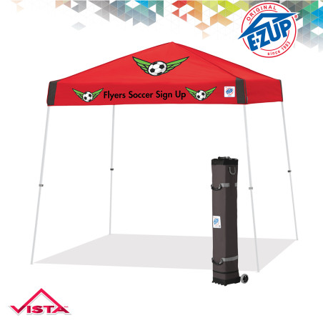 Vista™ Multi Color Print Tent w/Steel Frame (10' x 10')