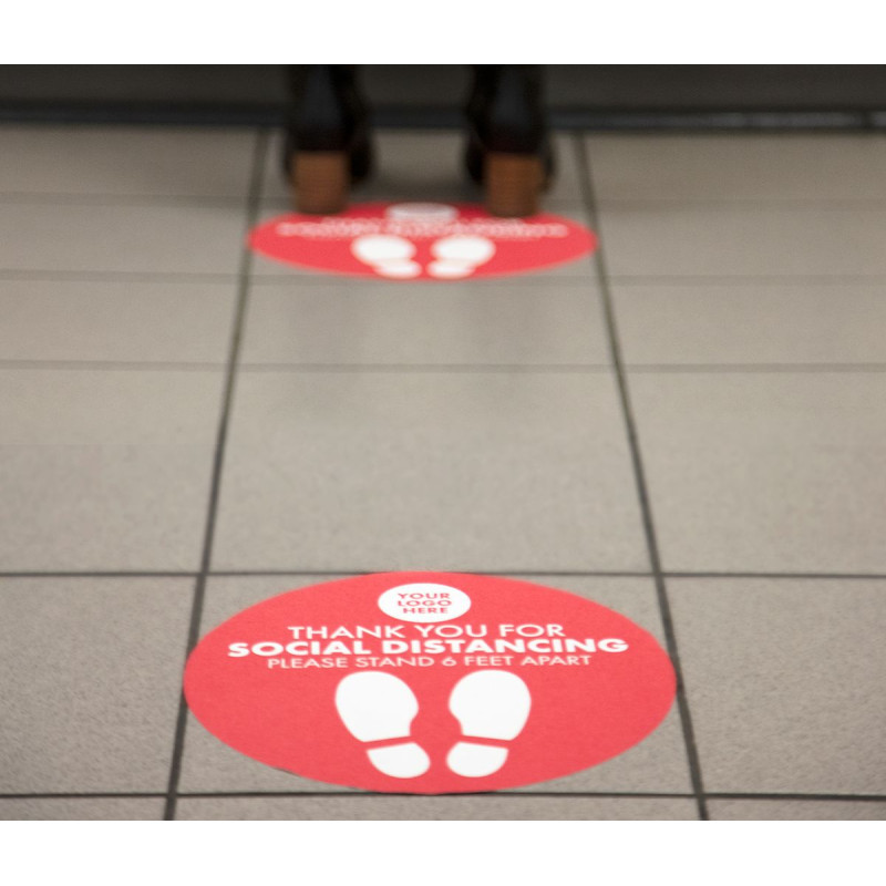 12" Floor Decal Circle w/Custom Image