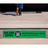 Floor Decal 4" x 24" Rectangle w/Custom Image
