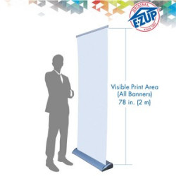 Deluxe Single Side Roll Up Banner (33" x 78")