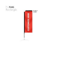 Rectangle Flag, Custom Image Double - Sided
