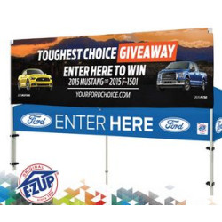 E-Z UP® Sky Banner™ 10' w/Attachment Hardware