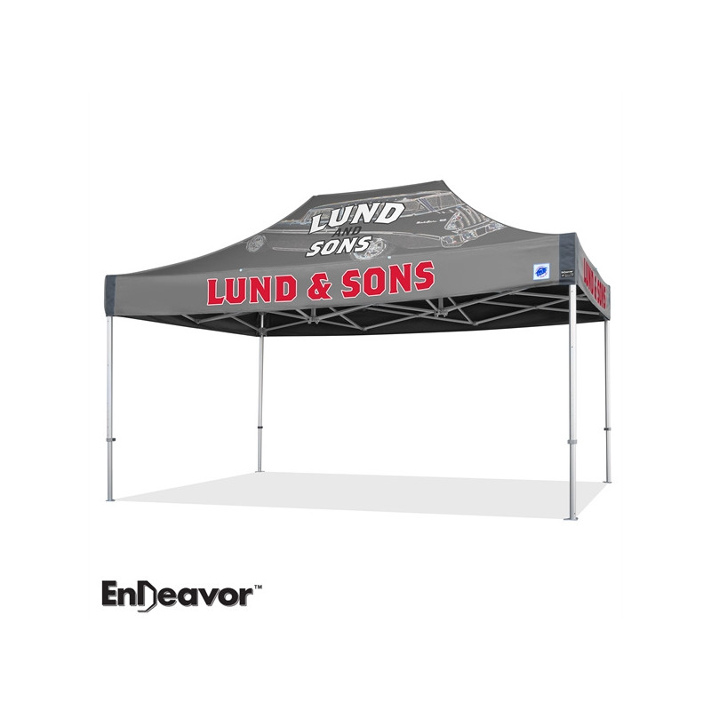 Endeavor™ Shelter, 10' x 20' - Fusion Print-Aluminum Frame