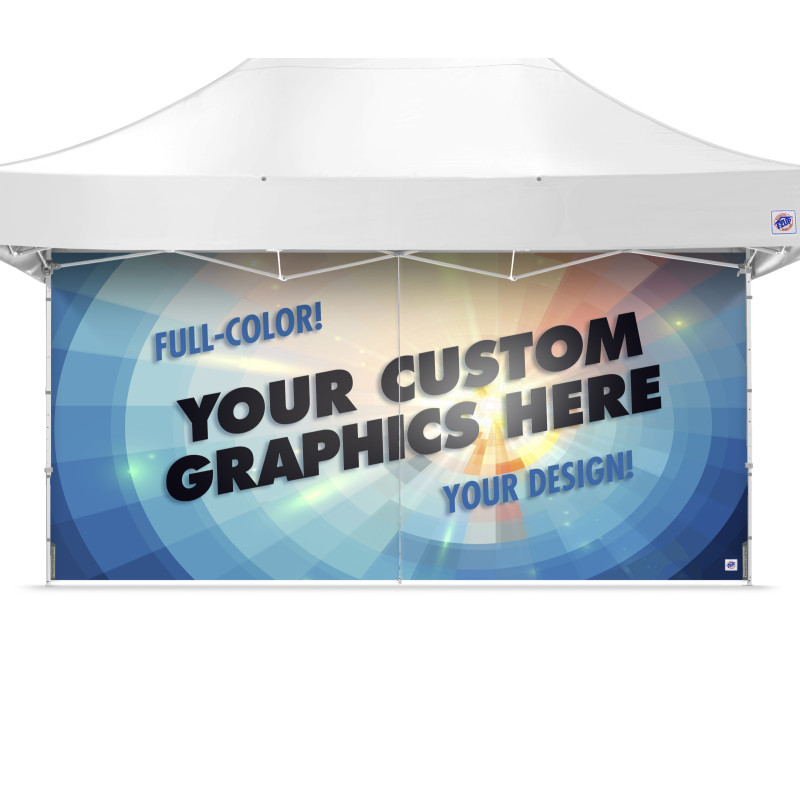 15' Food Booth Mid-Zip Sidewall