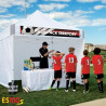 Commercial Tent Package w/4 Side Walls, Roller Bag, & Steel Frame (10' x 10')