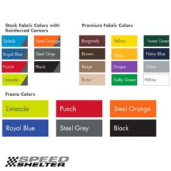 Speed Shelter® 8' x 12' Color Imprint Professional Tent w/ Steel Frame