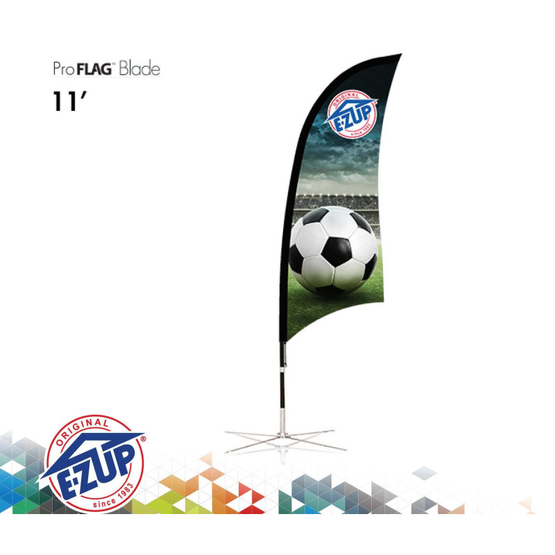 ProFlag™ 11' Blade Flag with Folding Base, Pole, & Storage Bag