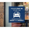 Window Cling Rectangle w/Custom Image (12" x 18")