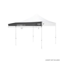 Event Awning Kit, 10', SS, FBD, Recycled, Endeavor