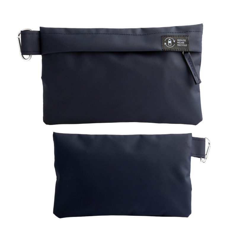 Lakeshore Recycled Nylon Utility Pouch with Carabiner