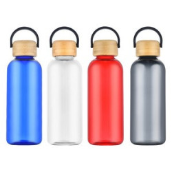 Sanzio 21 oz RPET Bottle with Bamboo Lid