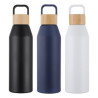 Clive 24 oz Recycled Aluminum Bottle with Bamboo Lid