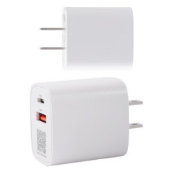 Channel 20W 2- Port PD Wall Charger with Dual Outputs