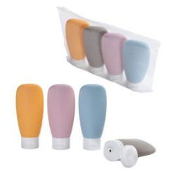 Continental 4-Bottle Travel Set in Zippered Pouch
