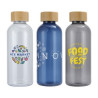 Vida 22 oz RPET Reusable Sports Bottle w/ Bamboo Lid