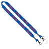 3/4" Cotton Double Lobster Clip Lanyard