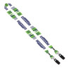 1" Double Ended Dye-Sublimated Lanyard with Metal Crimp & Metal Bulldog Clip