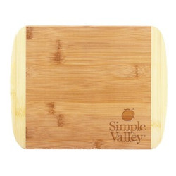 Two-Tone Bamboo Cutting Board 11" x 8-3/4"