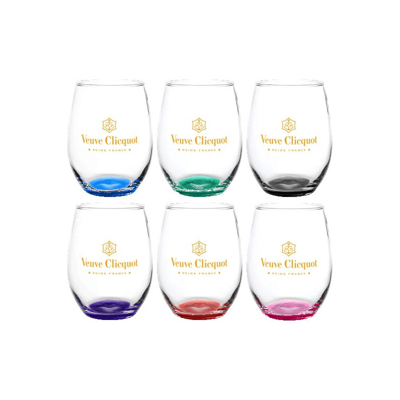 Enjoy 21 oz. ARC Stemless Wine Glass with Color Bottom