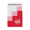 White, Pink, Red Screen Print